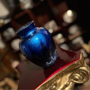 Elegant Handmade Ceramic Blue Vase